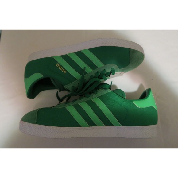 Adidas Gazelle 2 Shoes Fairway Green Zest Low Top Suede Men\'s 12 Q23105